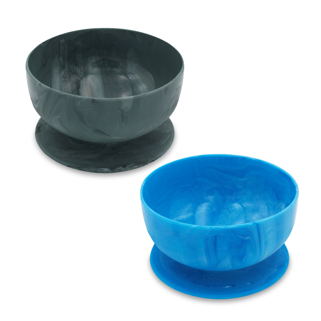 IncrediBowls Silicone Suction Bowls, Small, Blue Grey
