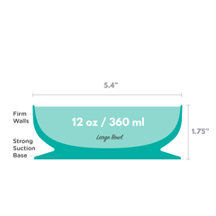 IncrediBowls with Super Grip | 100% Silicone | Large | 1 CT | Aqua