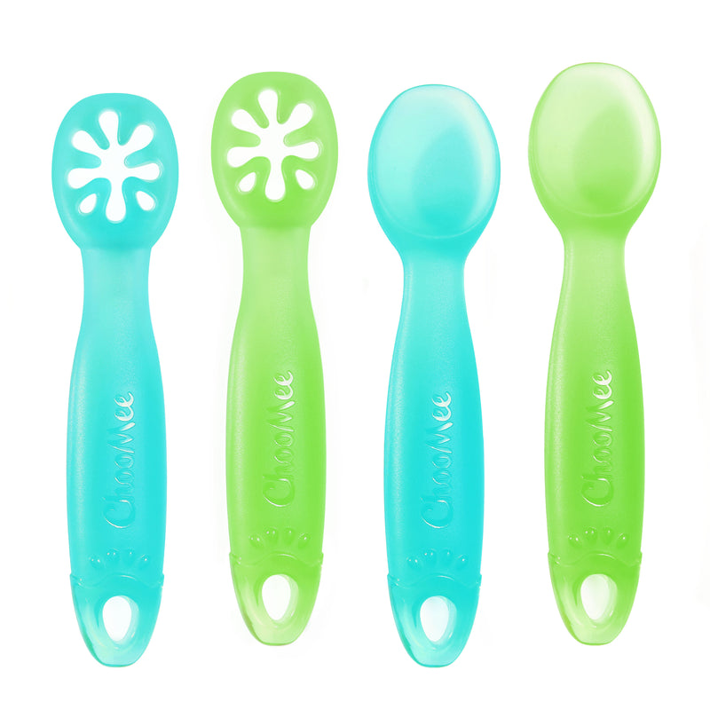 Learning Utensil Combo | 4 CT | Aqua Green