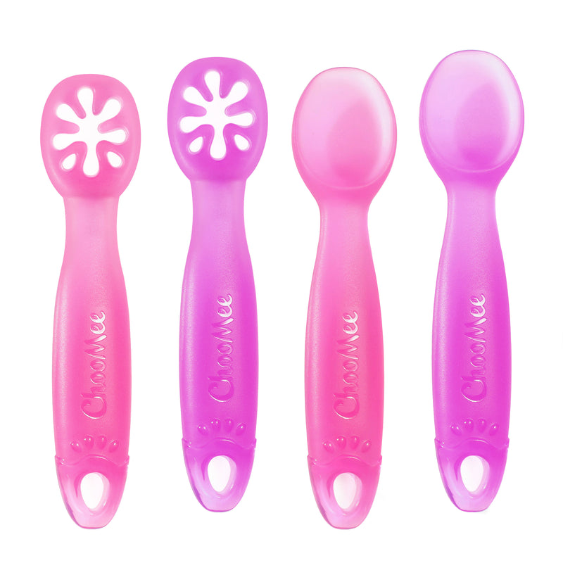 Learning Utensil Combo | 4 CT | Pink Purple