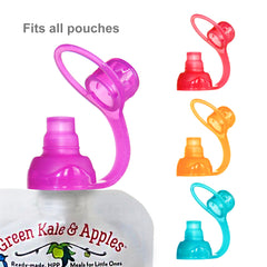 SoftSip Food Pouch Silicone Tops - 4 CT Colors