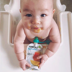 SoftSip Food Pouch Silicone Tops - 2 CT | Orange Aqua